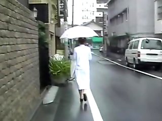 Fabulous pretty babe flashes her ass when sharking chap lifts her clothes